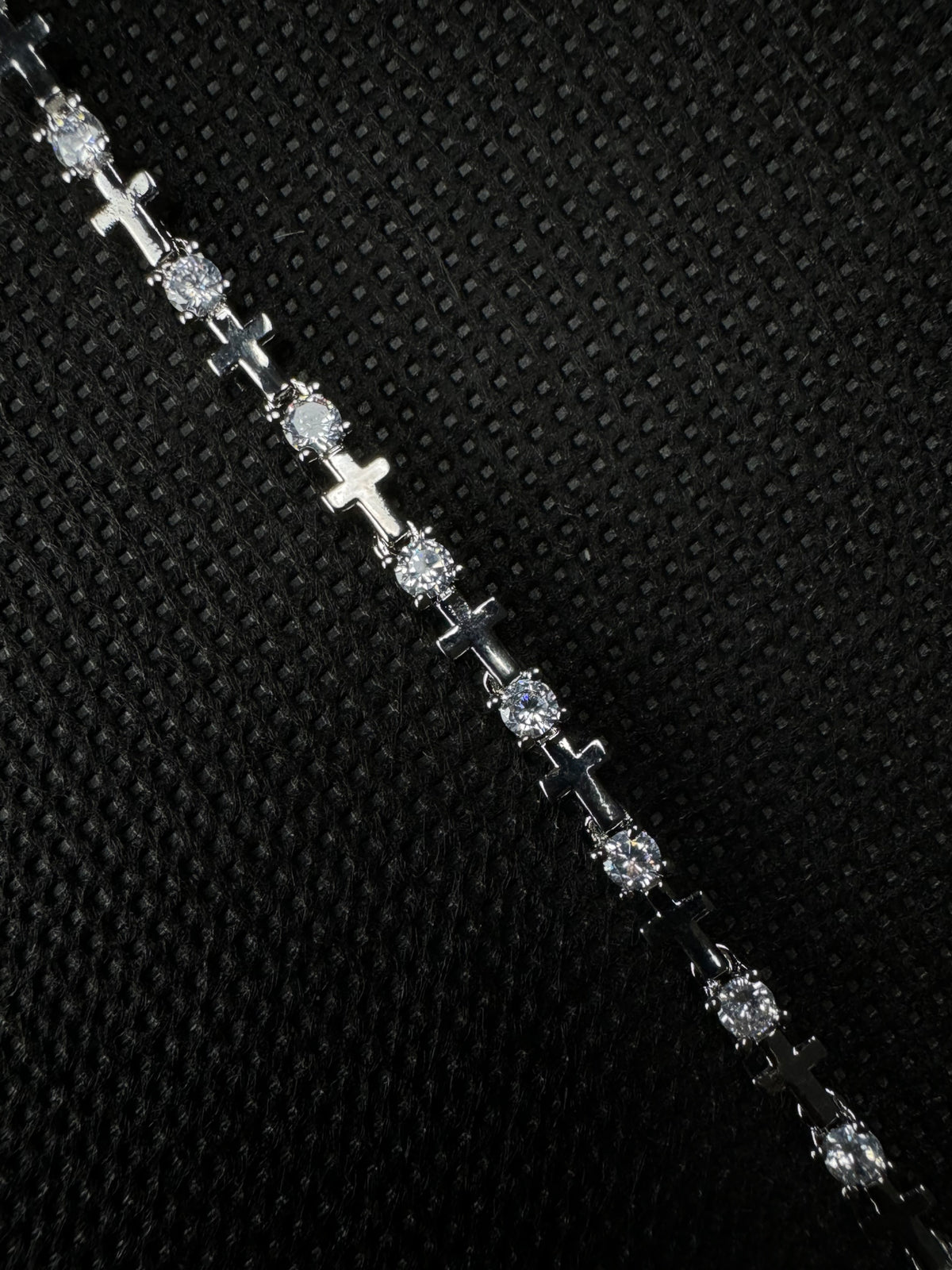 Tiny Crosses Bracelet (Silver)
