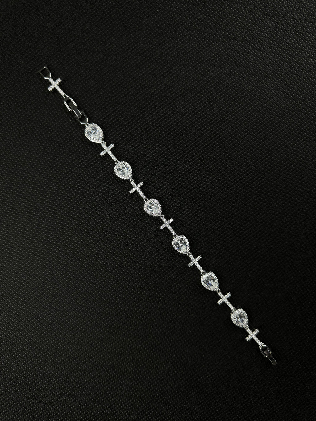 Tears and Crosses Bracelet (Silver)