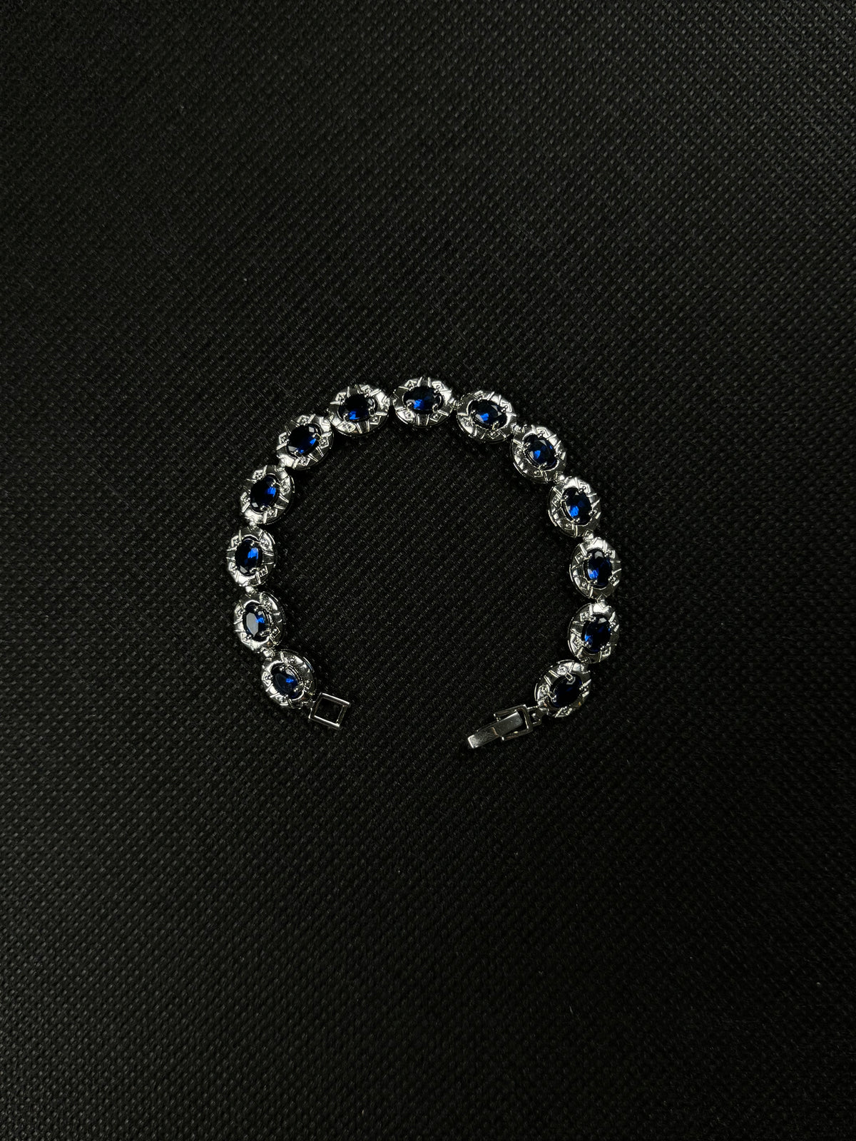 Gemstone Bracelet (Blue/Silver)