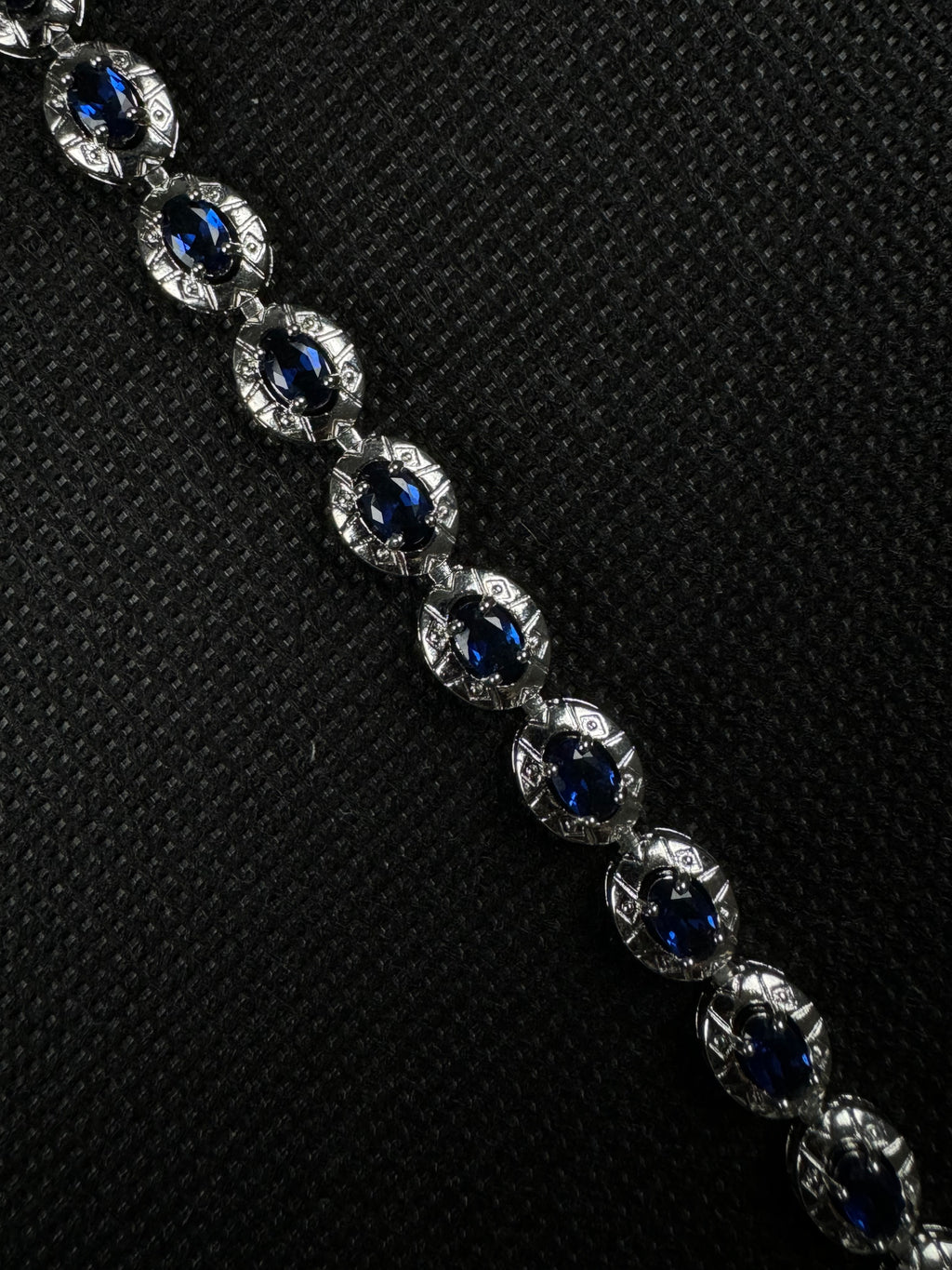 Gemstone Bracelet (Blue/Silver)