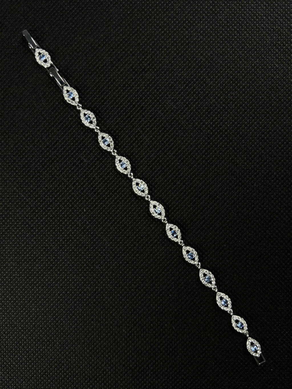 Angel Eyes Bracelet (Blue/Silver)