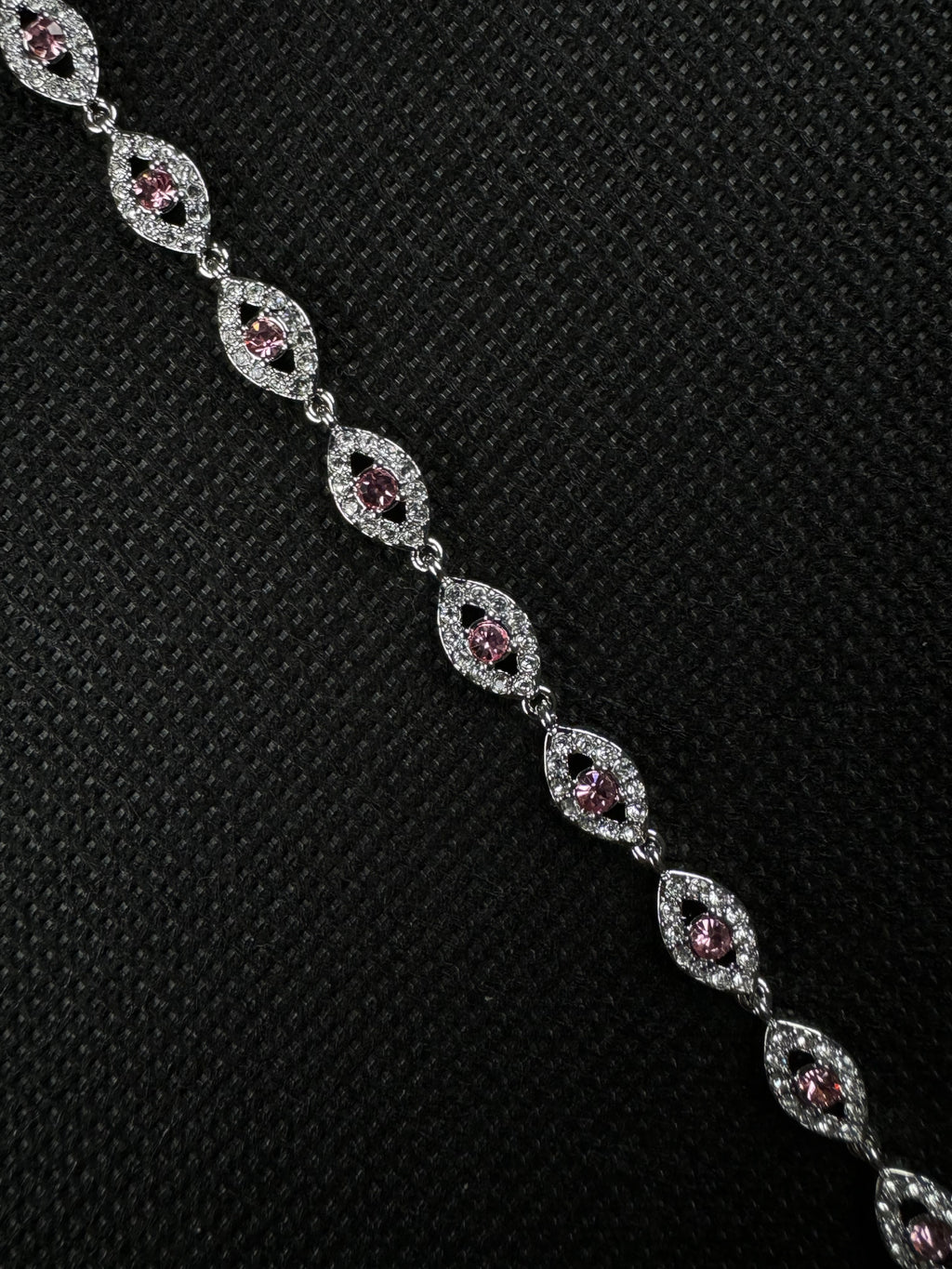 Angel Eyes Bracelet (Pink/Silver)