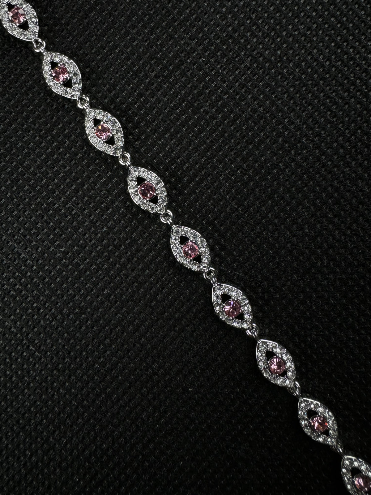 Angel Eyes Bracelet (Pink/Silver)